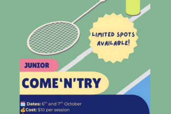 Come-n-try Kids Badminton - Badminton SA