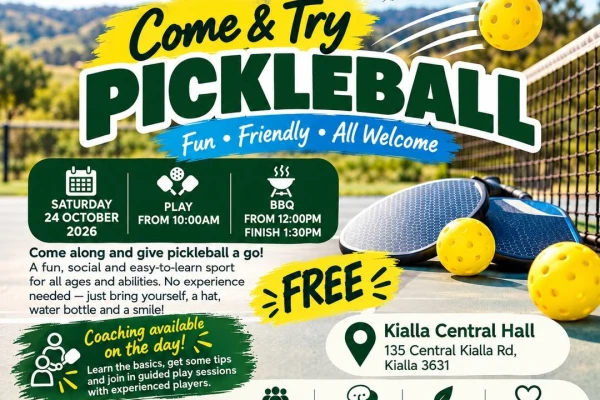 Come & Try Pickleball - Look Over the Farm Gate