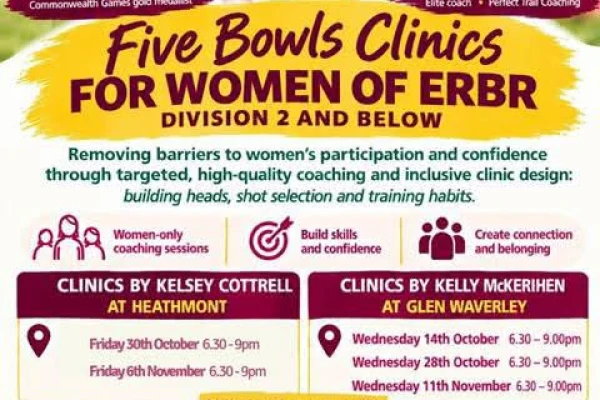 Women’s Bowls Clinics at Glen Waverley - Stronger Women in Bowls